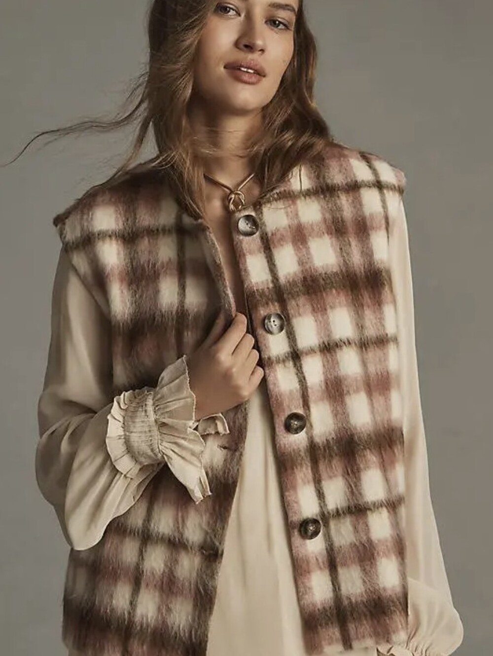 Anthropologie dRA LOS ANGELES sandy vest Small